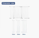 Extensión para puerta de seguridad L374 para bebes y mascotas de 30 cm, color blanco