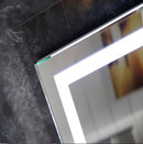 Espejo rectangular 80X120 cm con luz LED de 3 tonos boton tactil funciona para instalacion Vetical y Horizontal