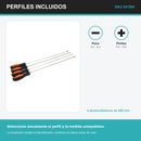 Identificación visual de los perfiles incluidos del SKU 241504