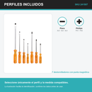 Identificación visual de los perfiles incluidos del SKU 241507