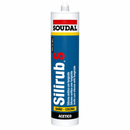 Sellador de Silicona Neutra Silirub 2+ de 300 ml, Color Blanco