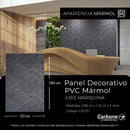 Panel Decorativo Mármol PVC Gris Marquina 3 mm