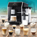Máquina de Cafe Automática profesional Granos y polvo sistema de control inteligente avanzado 20 Bar Pantalla táctil  Joystick Espresso capuchino latte cortado macchiato