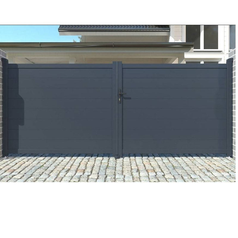 Perfil Lama Para Puertas - Fijos - Portones. Espesor 1.2 Mm. Largo 5.85 Mts. Acabado Negro