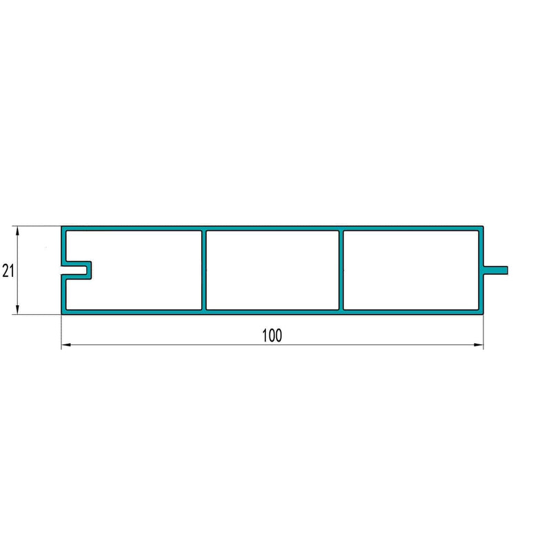 Perfil Lama Para Puertas - Fijos - Portones. Espesor 1.2 Mm. Largo 5.85 Mts. Acabado Negro