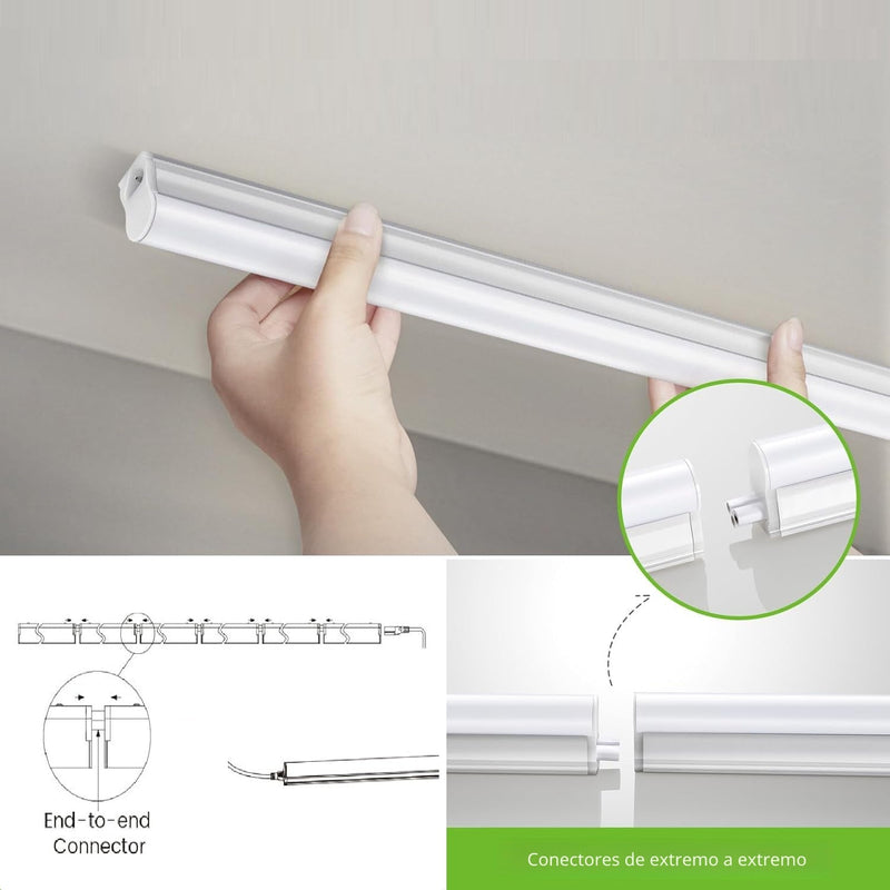 Lampara Lineal Luz LED blanca de 34 pulgadas 14 Watts compatible para unión en serie