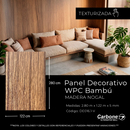Panel Decorativo WPC Bambú 5 mm Madera Nogal