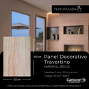 Panel Decorativo Travertino Mármol Beige 1.22 M X 3 M