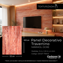 Panel Decorativo Travertino Mármol Ocre 1.22 M X 3 M