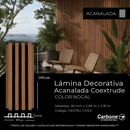 Lámina Acanalada Decorativa Nogal 26 × 219 × 2900 mm