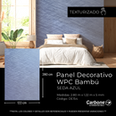 Panel Decorativo WPC Bambú 5 mm Seda Azul