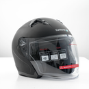 Casco abierto CARBONE Air negro mate talla M, código MO-POP-30