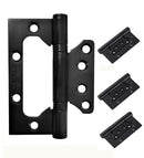Kit de Hardware para puerta WPC color negro incluye halador con tapas y bisagras