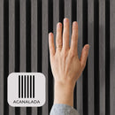 Lámina Acanalada Decorativa Gris Oscuro 26 × 219 × 2900 mm