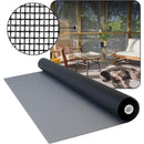 Rollo mosquitera negra 2.5mts x30mts largo  malla 18x18 anti-UV PP+PE resistente para ventanas y puertas