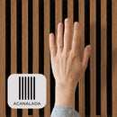 Lámina Acanalada Decorativa Nogal 26 × 219 × 2900 mm