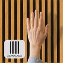 Lámina Acanalada Decorativa Roble 26 × 219 × 2900 mm