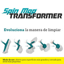 Trapeador SpinMop Transformer giratorio tina de 9L enjuague y secado por centrifuga