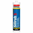 Sellador de Silicona Neutra Silirub 2+ de 300 ml, Color Transparente