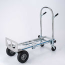 Carretilla Carrito De Carga Plegable Convertible 2 En 1 Industrial Ruedas De Goma Max. 350Kg Acero Y Aluminio
