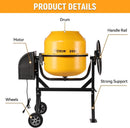 Mezclador de Concreto 120V-60HZ  (1/2 saco)