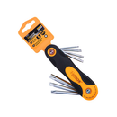 Detalle del juego plegable de llaves Torx de seguridad HOTECHE