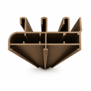 Marco Perimetral de 3 Carriles S 60 Bronce