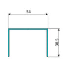 Marco Mecanizado Para Montaje De Louver U128. Espesor 1.6 Mm. Largo 5.85 Mts. Acabado Anodizado Silv