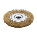 Cepillo circular de acero latonado 6" / 150 mm