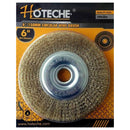 Cepillo circular de acero latonado 6" / 150 mm