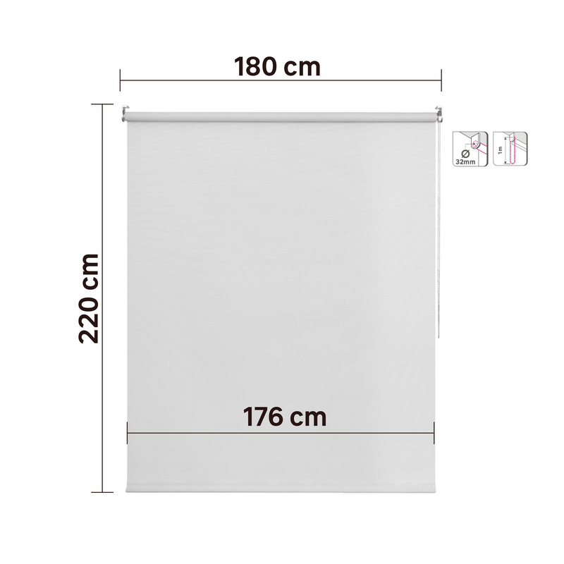 Persiana Roller Sun Screen BLANCO SLOOP INSPIRE