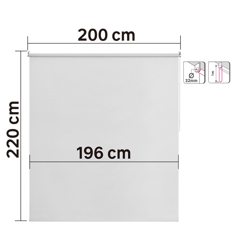 Persiana Roller Sun Screen BLANCO SLOOP INSPIRE