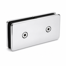Conector brillante de vidrio a 180 grados para ducha