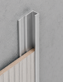 Perfil C Remate Final Laminas De 5 Mm Bambú WPC PVC 3M Long Silver