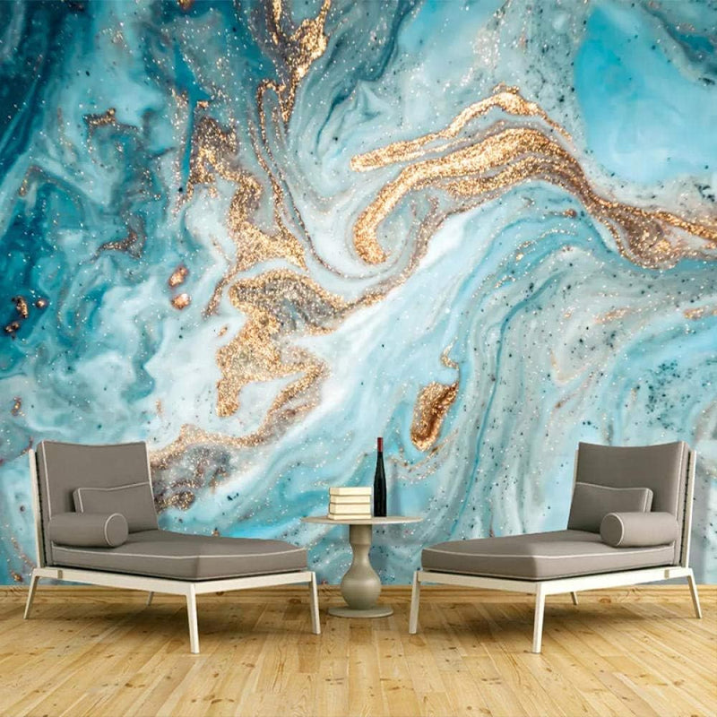 Panel Decorativo Mármol PVC Calacatta Blue Gold 3D 3mm
