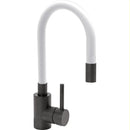 Grifo De Cocina Negro Flexible Blanco