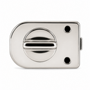 Cerradura de Pasador para Puerta de Vidrio de 8 a 12 mm, Acabado Brillante