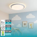 Abanico sin aspas Lampara LED dimeable 3000-6500K Control por voz Ventilador invisible 20"(52cm) 69w.