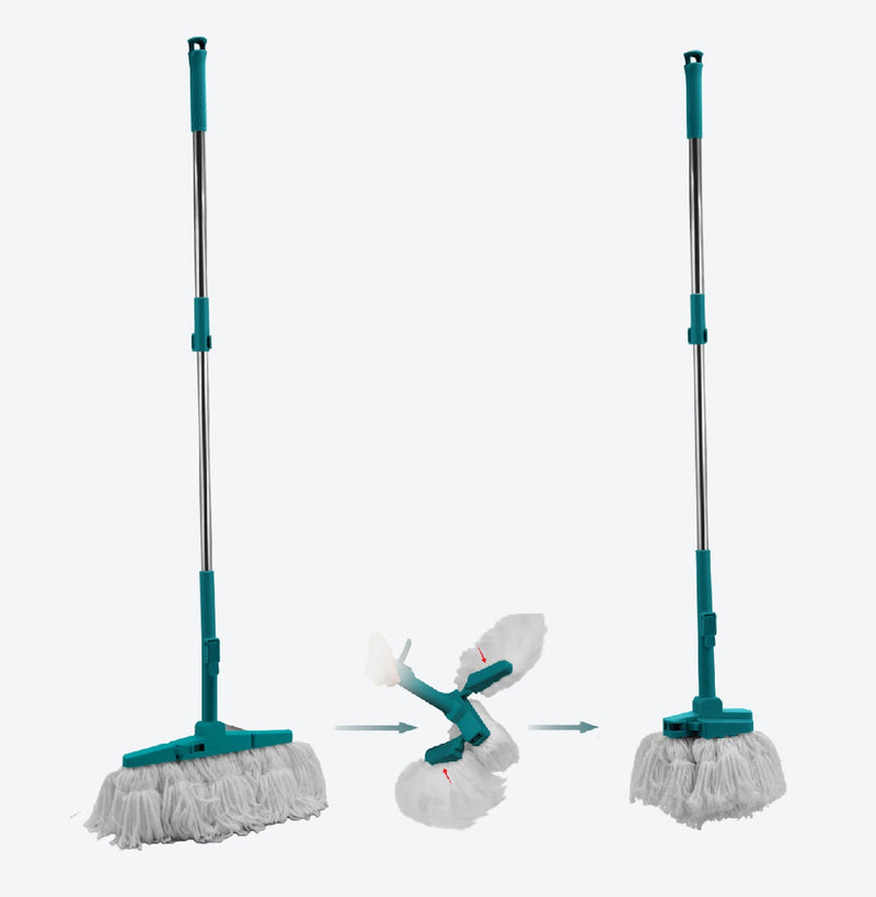 Trapeador SpinMop Transformer giratorio tina de 9L enjuague y secado por centrifuga