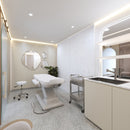 Panel Decorativo Mármol PVC  1.22m x 2.80m x 3mm Cuarzo Blanco (Línea económica) Láminas de PVC para paredes y techo..