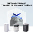 Basurero inteligente con autosellado y cambiador de bolsa automático, sensor de movimiento Papelera Robotica