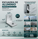 Escuadra de aluminio ACM-ANG20X15 para instalación de paneles ACM, pack de 100 unidades