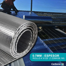 Aislante térmico doble burbuja dos caras de aluminio rollo 4 x 125 pies 1.22 x 38.1 m