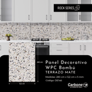 Panel Decorativo WPC Bambú 1.22 m x 2.80 m x 5 mm Piedra Marmol Terrazo mate