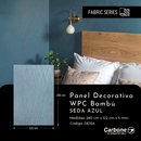 Panel Decorativo WPC Bambú 1.22 m x 2.80 m x 5 mm Seda Azul