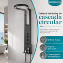 UN-A231 - imagen referencial de ducha negra con panel de hidromasaje
