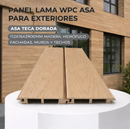 Panel Lama WPC Teca Dorada para Exteriores 112 × 16 × 2900 mm