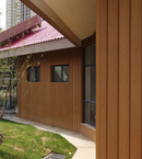 Panel Lama WPC ASA Oak Wood 3D Para Exteriores 112X16x2900mm, Madera, Hidrófugo Fachadas, Muros Y Techos