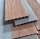 Piso Deck WPC Exteriores Dual Color Caoba / Gris