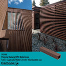 Pérgola WPC Exteriores 2" Acabado Cedro
